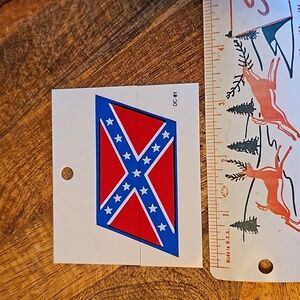 Vintage rebel flag dixie sticker